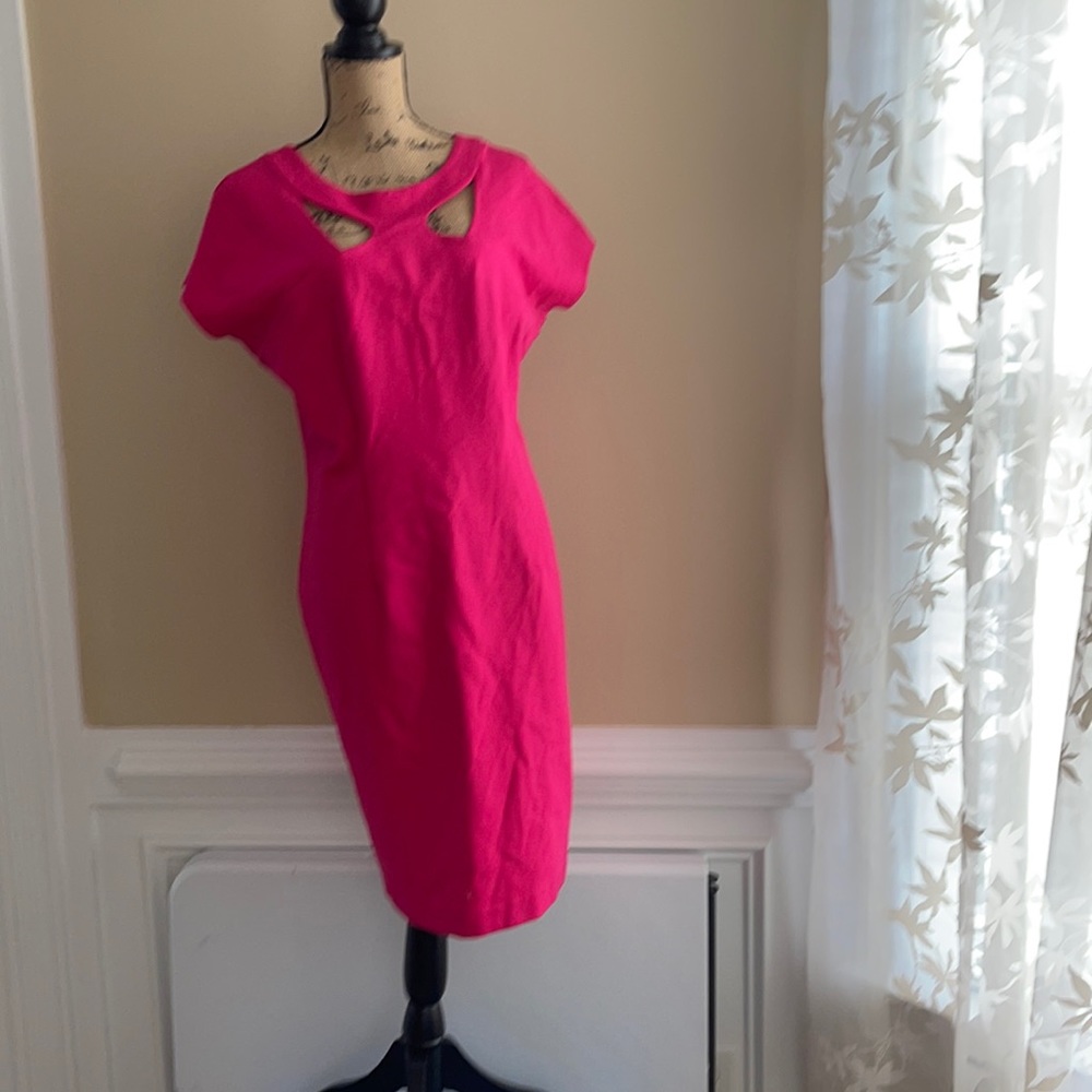 Hot pink dress
